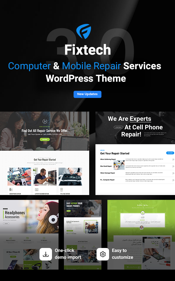 Fixtech - Computer & Mobile Repair Services WordPress Theme