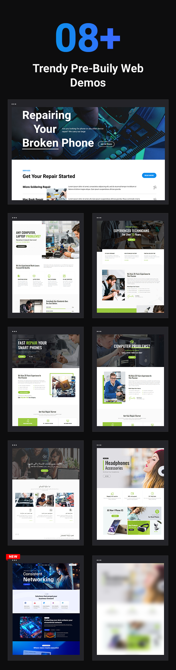 Fixtech - Computer & Mobile Repair Services WordPress Theme